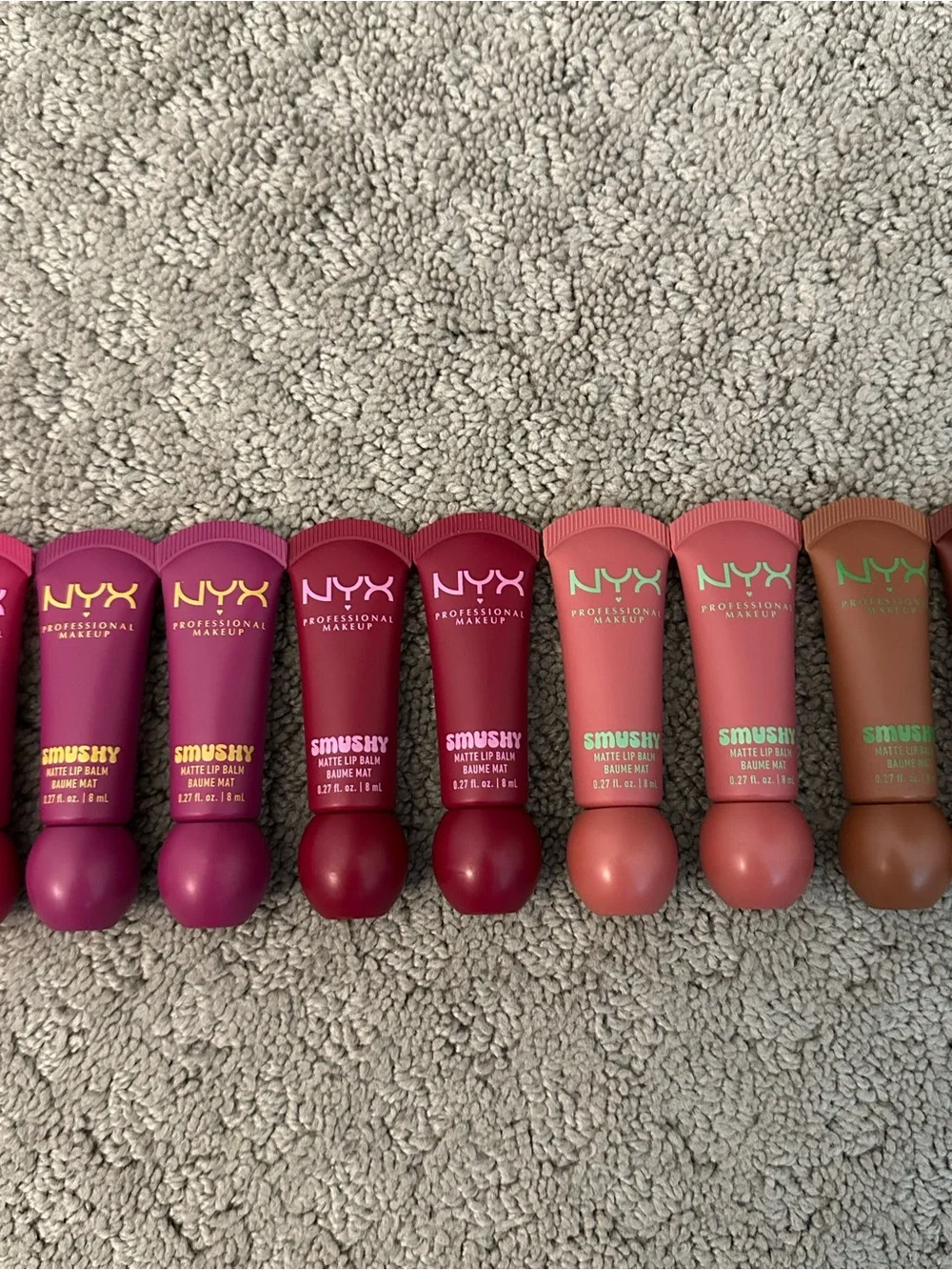 BRAND NEW NYX Professional Makeup Smushy Matte Lip Balm 17-Piece Lot